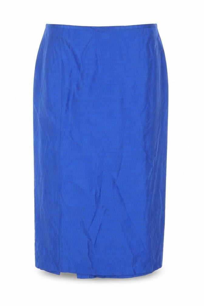 Lakeland Womens Blue Viscose Straight & Pencil Skirt Size 18 Zip