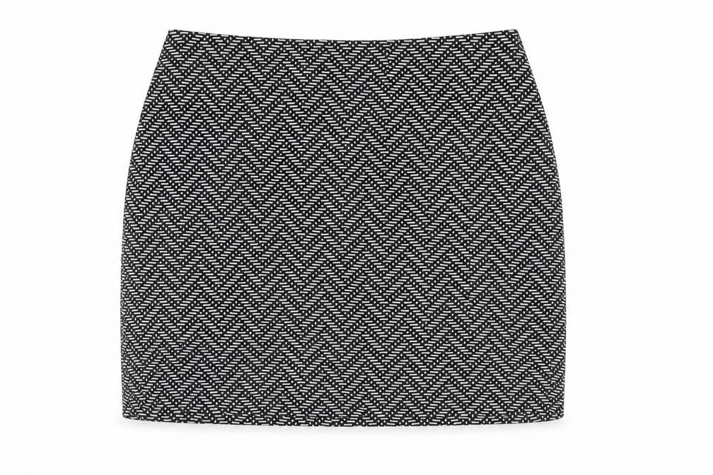 Marks & Spencer Womens Black Geometric Polyester Bandage Skirt Size 14