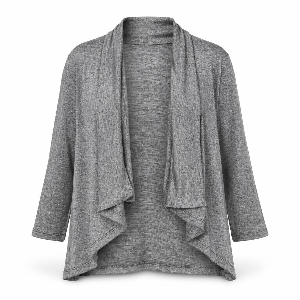 River Island Womens Silver V-Neck Polyester Cardigan Jumper Size 12