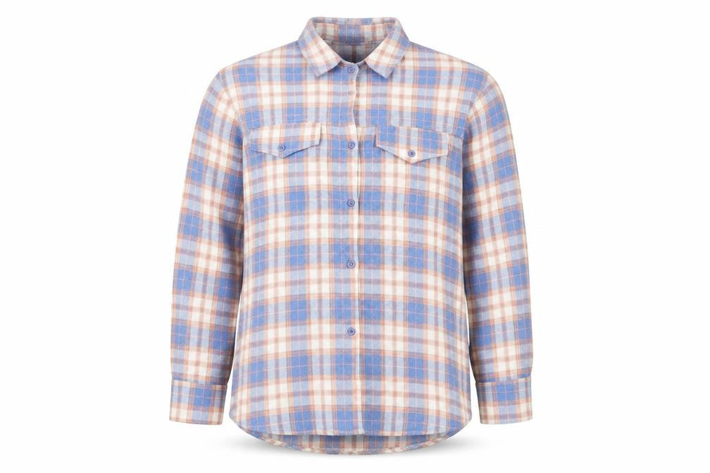 PRETTYLITTLETHING Womens Multicoloured Plaid Polyester Basic Button-Up Size 6 Collared