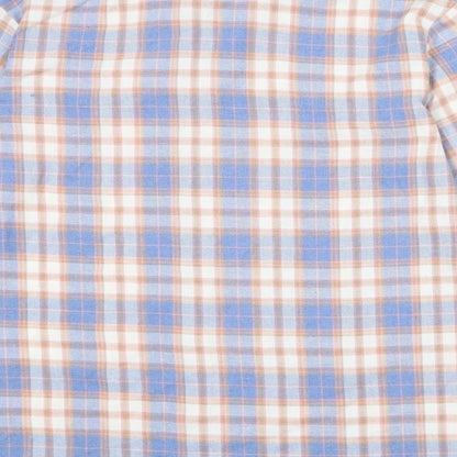 PRETTYLITTLETHING Womens Multicoloured Plaid Polyester Basic Button-Up Size 6 Collared