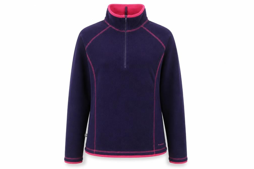 Mountain Life Womens Purple Polyester Pullover Sweatshirt Size 10 Zip