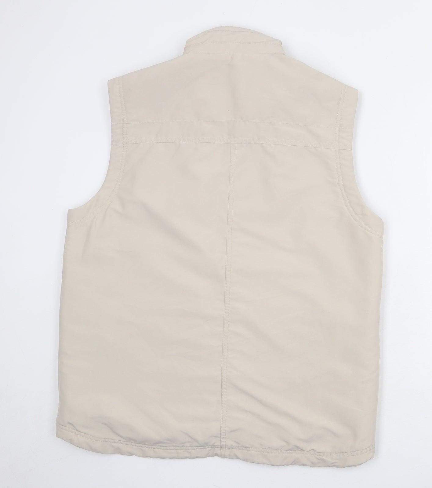 EWM Womens Beige Gilet Jacket Size M Zip