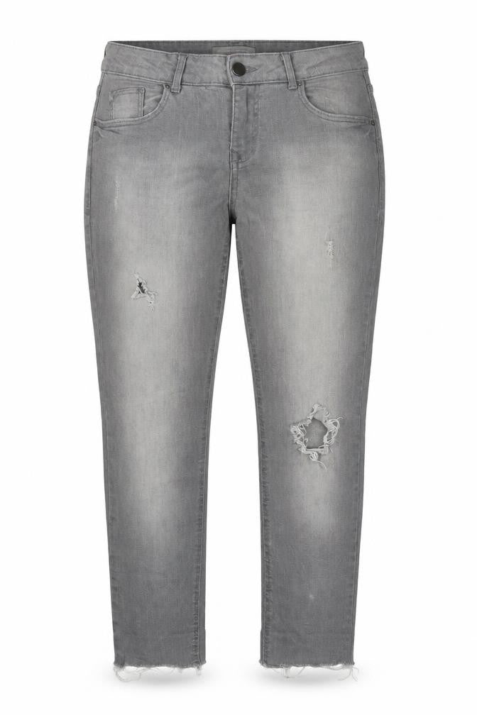 Dorothy Perkins Womens Grey Cotton Straight Jeans Size 10 Regular