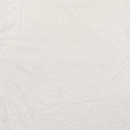 Markus Lupfer Womens White Cotton Basic T-Shirt Size S Crew Neck - Heart Pattern