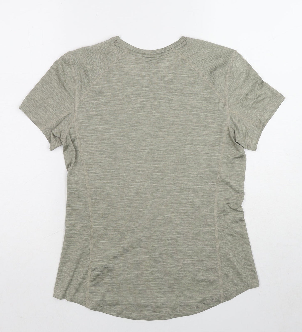 H&M Womens Green Polyester Pullover T-Shirt Size S Crew Neck Pullover
