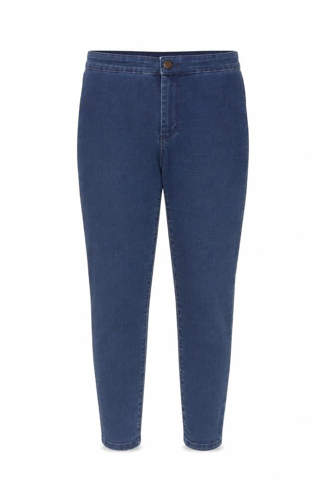 Denim & Co. Womens Blue Cotton Skinny Jeans Size 12 Regular Zip