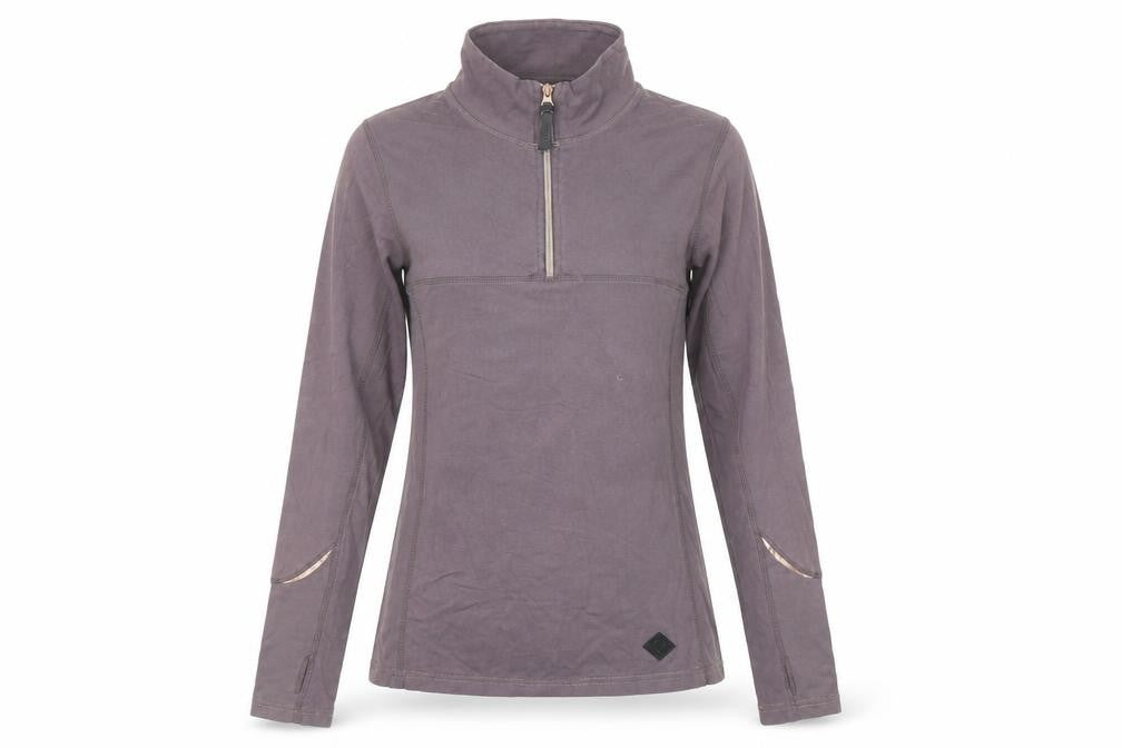 Caldene Womens Purple Cotton Pullover Sweatshirt Size 8 Zip