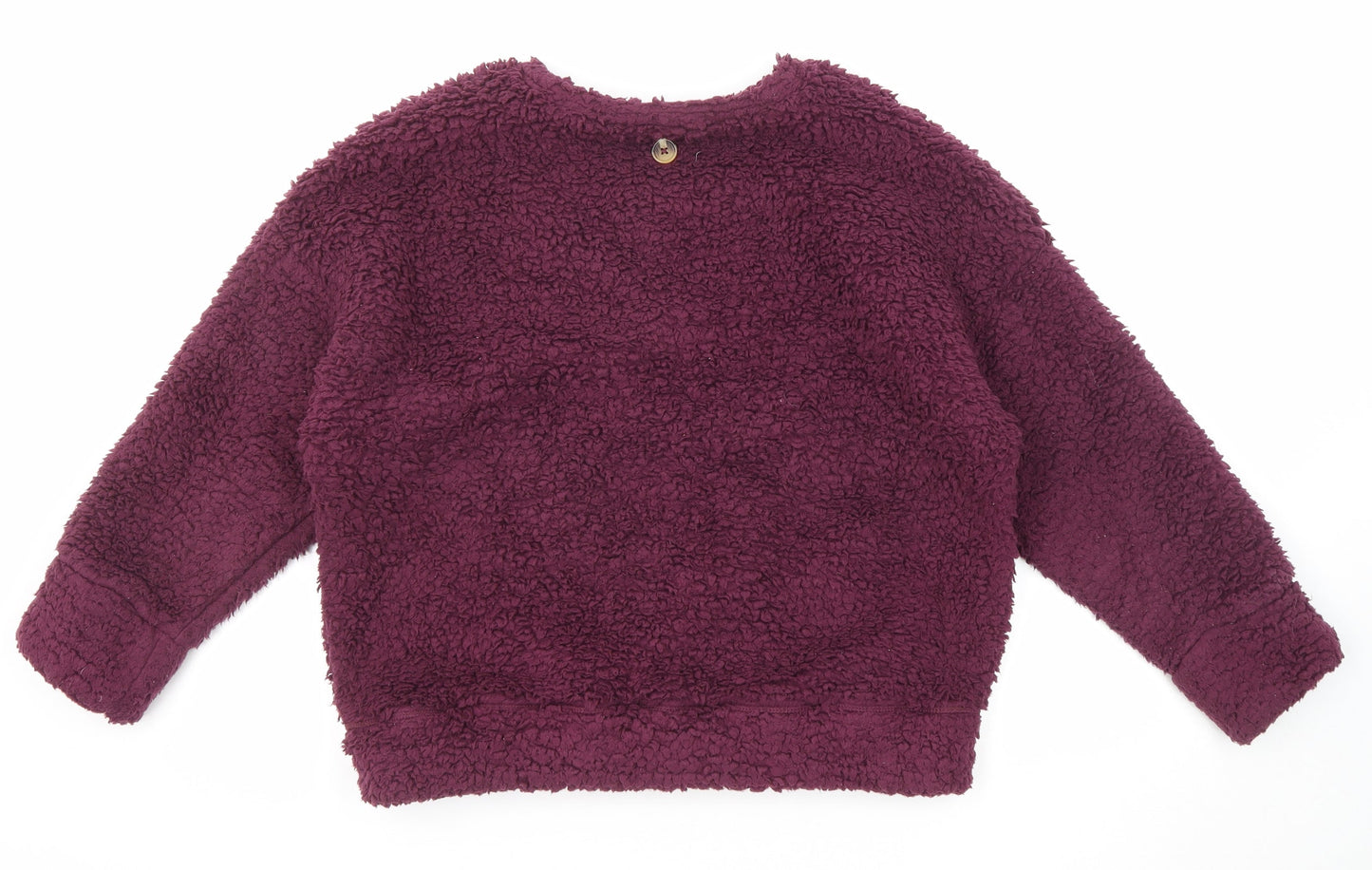 Marks and Spencer Womens Purple Cotton Pullover Sweatshirt Size S Pullover - Button