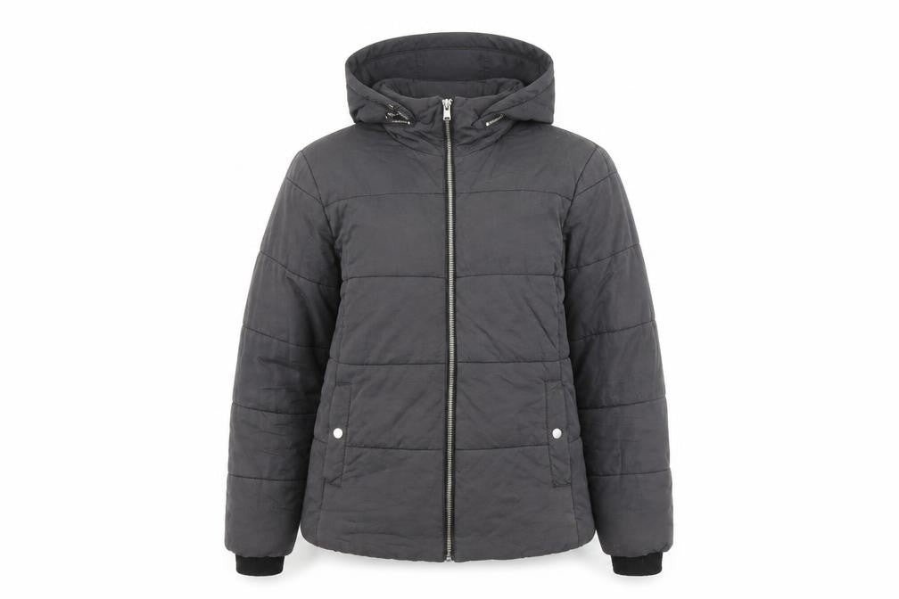 John Lewis Womens Grey Puffer Jacket Jacket Size 14 Zip