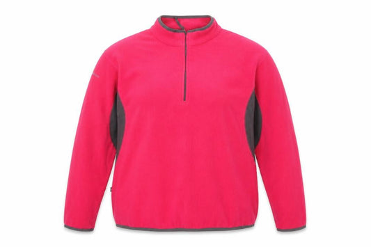 Mountain Life Womens Pink Colourblock Polyester Pullover Sweatshirt Size 16 Zip