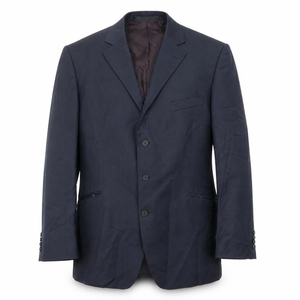 Marks & Spencer Mens Blue Wool Jacket Suit Jacket Size 46 Regular