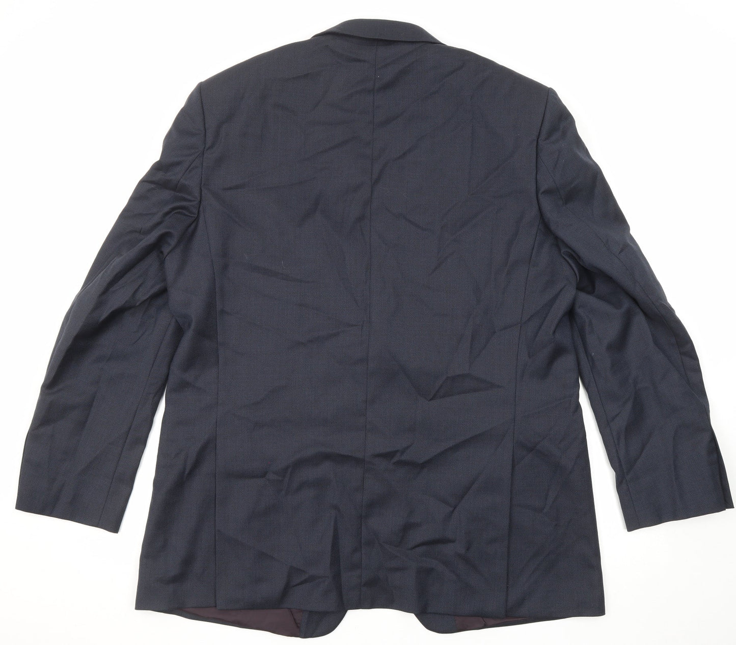 Marks and Spencer Mens Blue Wool Jacket Suit Jacket Size 46 Regular