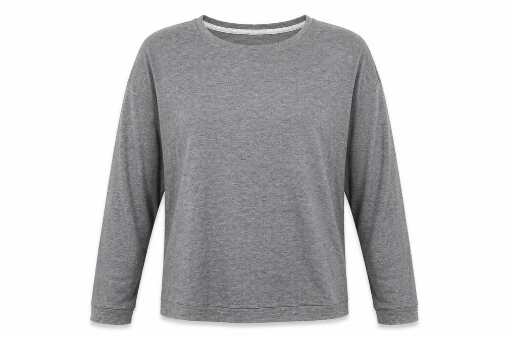 John Lewis Womens Grey Viscose Basic T-Shirt Size 8 Round Neck