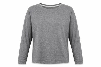 John Lewis Womens Grey Viscose Basic T-Shirt Size 8 Round Neck