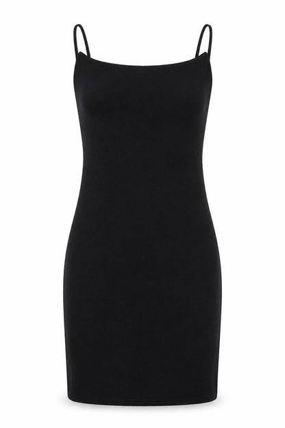 Front view of Missguided women’s black polyester bodycon, size UK 6, cowl neck pullover