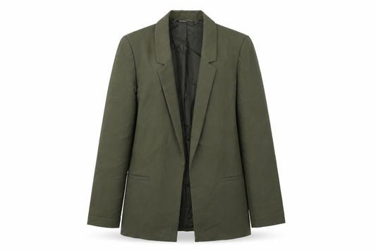 ASOS Womens Green Polyester Jacket Suit Jacket Size 8 - Open Style