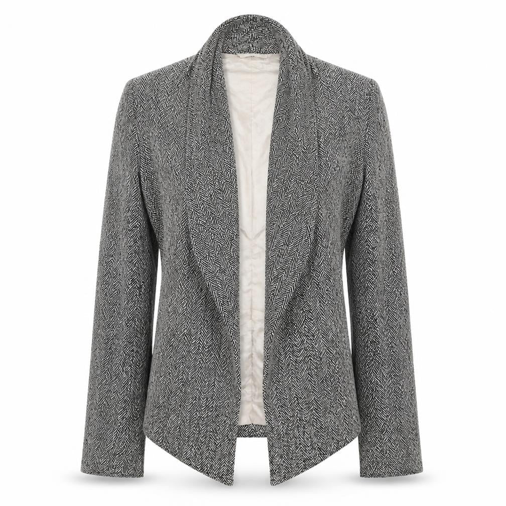 Great Plains Womens Black Geometric Jacket Blazer Size M