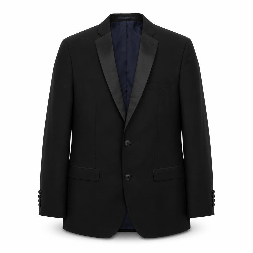 NEXT Mens Black Polyester Tuxedo Suit Jacket Size 40 Regular