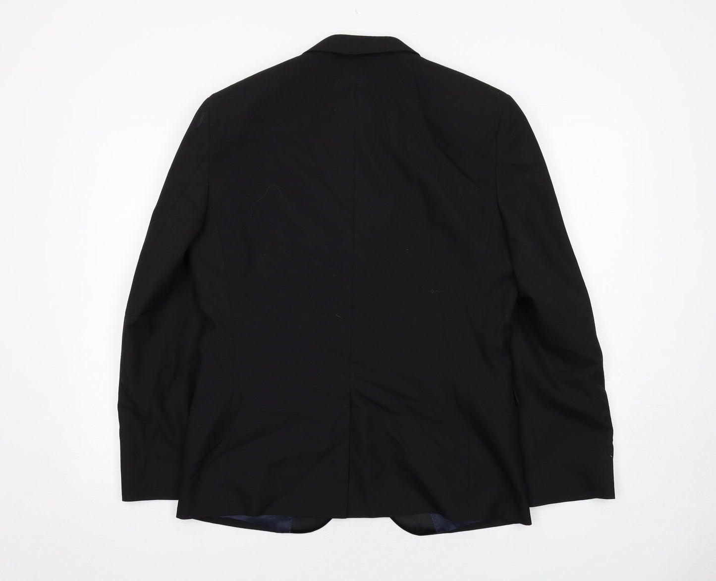 NEXT Mens Black Polyester Tuxedo Suit Jacket Size 40 Regular