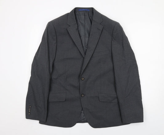 Marks and Spencer Mens Grey Wool Jacket Suit Jacket Size 40 Regular