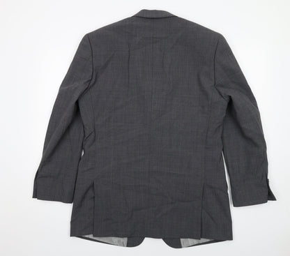 Skopes Mens Grey Wool Jacket Suit Jacket Size 38 Regular