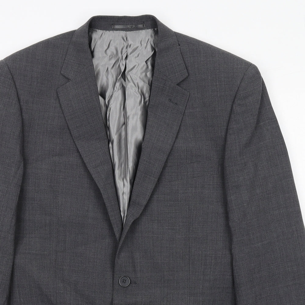 Skopes Mens Grey Wool Jacket Suit Jacket Size 38 Regular