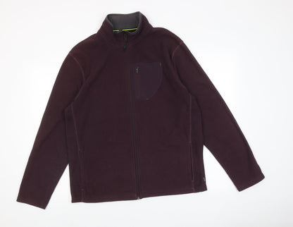 Marks & Spencer Womens Purple Jacket Size M Zip