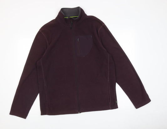 Marks and Spencer Womens Purple Jacket Size M Zip