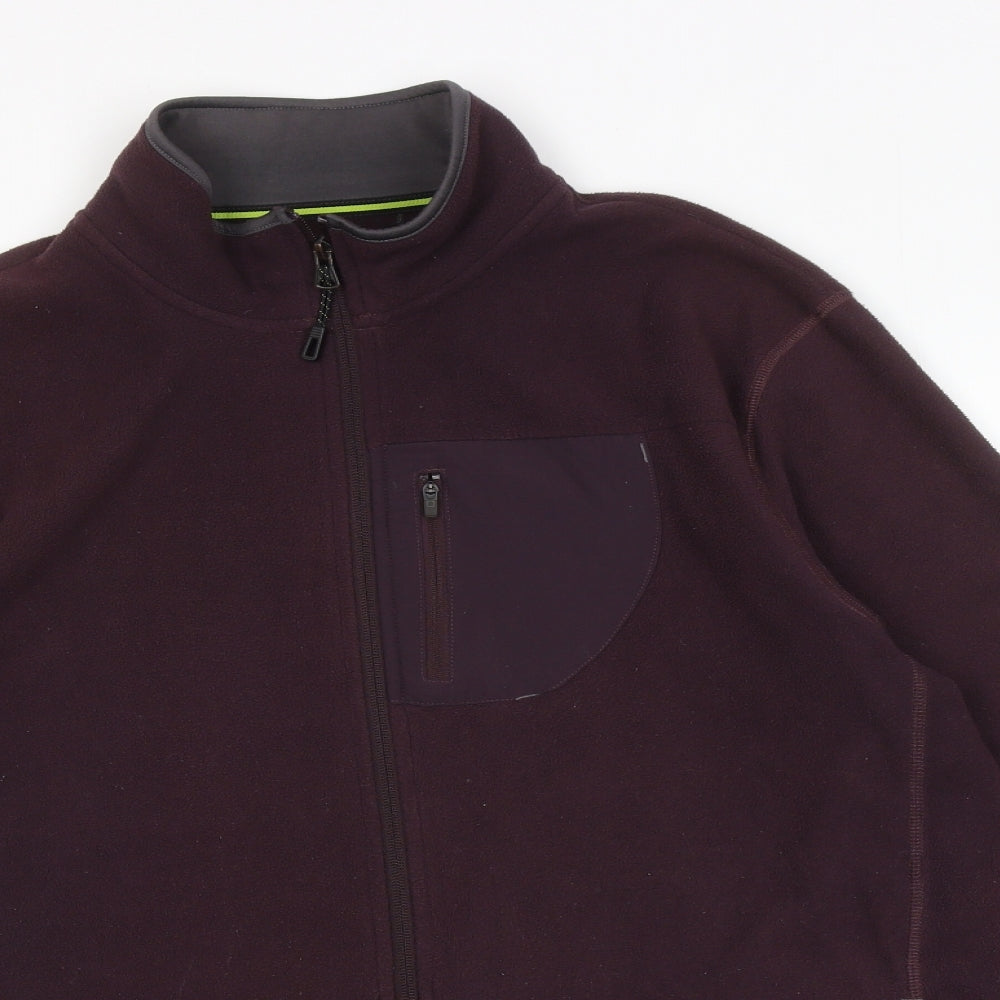 Marks and Spencer Womens Purple Jacket Size M Zip