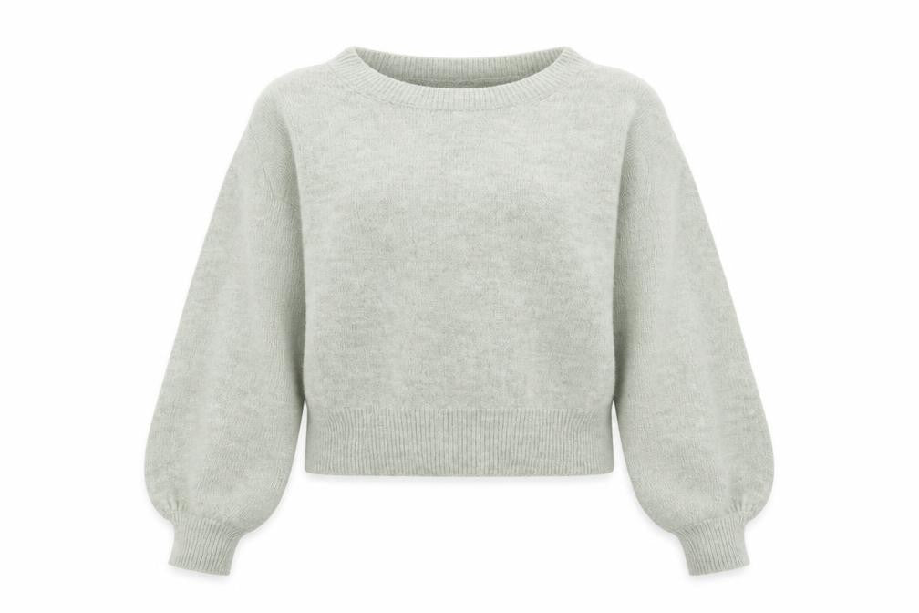 Pigalle Womens Green Round Neck Acetate Pullover Jumper Size M