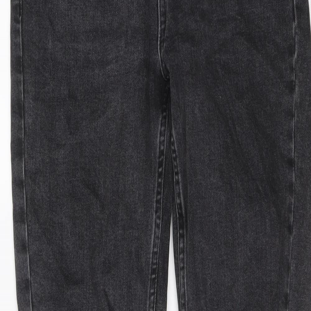 Topshop Womens Grey Cotton Skinny Jeans Size 26 in L26 in Regular Button
