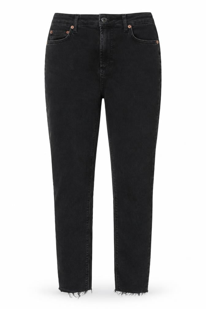 Zara Womens Black Cotton Skinny Jeans Size 8 L28 in Regular Button