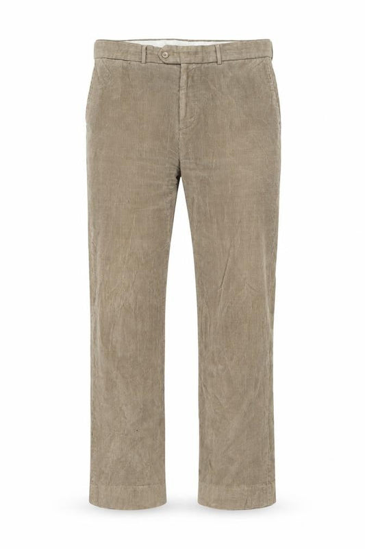 Cotton Traders Mens Beige Cotton Chino Trousers Size 38 in L31 in Regular Button
