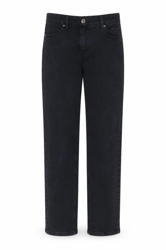 Belmonte Womens Blue Cotton Straight Jeans Size 10 L28 in Slim Button