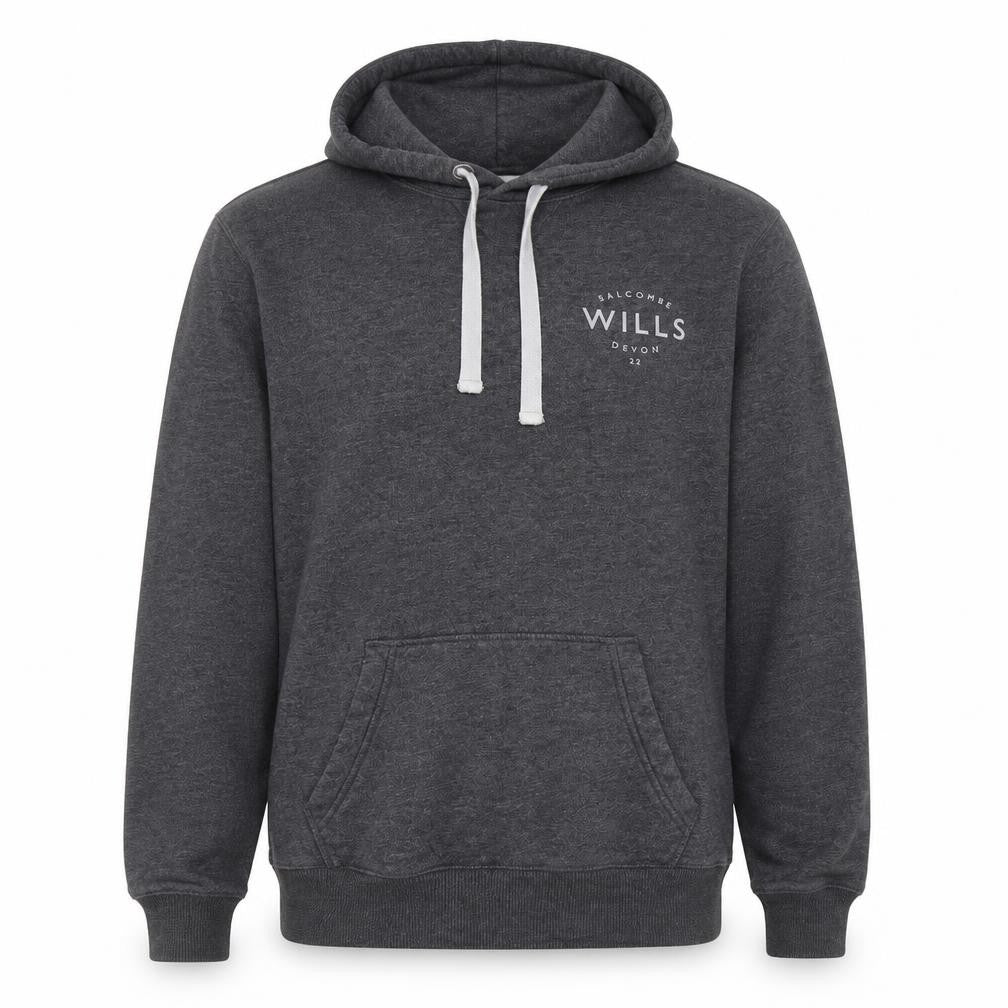 Jack Wills Mens Grey Cotton Pullover Hoodie Size S