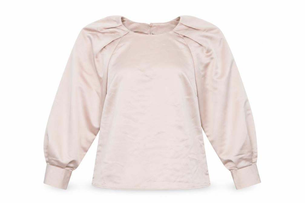 VERO MODA Womens Pink Polyester Basic Blouse Size M Round Neck