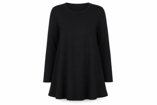 Glamorous Womens Black Polyester A-Line Size XS Round Neck Pullover