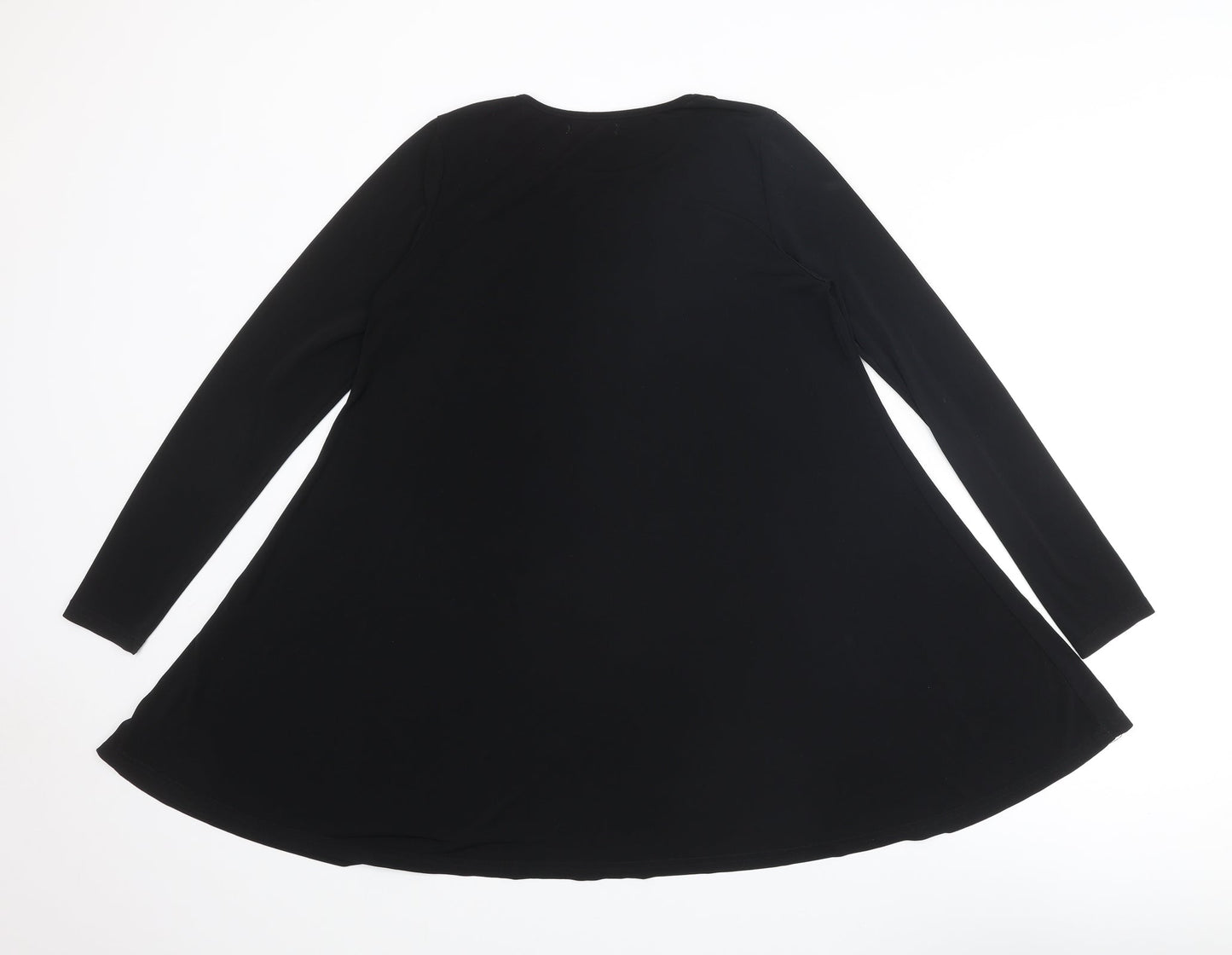Glamorous Womens Black Polyester A-Line Size XS Round Neck Pullover