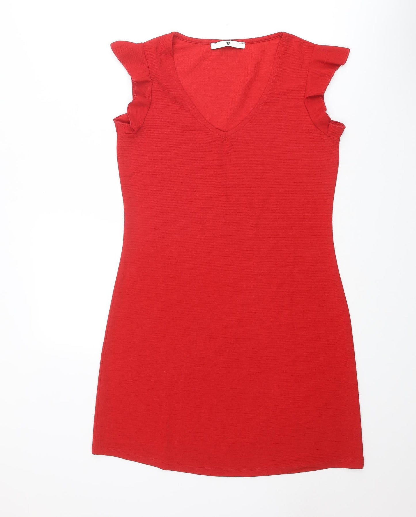 Very Womens Red Polyester A-Line Size 12 Scoop Neck Pullover