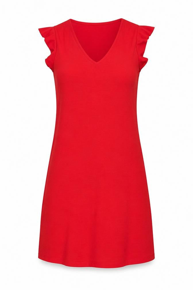 Very Womens Red Polyester A-Line Size 12 Scoop Neck Pullover