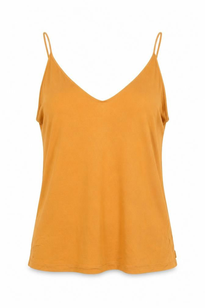 H&M Womens Orange Viscose Camisole Tank Size S V-Neck