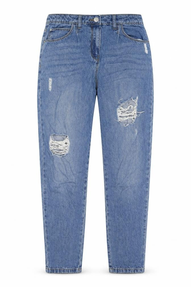 Candy Girls Blue Cotton Skinny Jeans Size 16 Years Regular Zip - Distressed