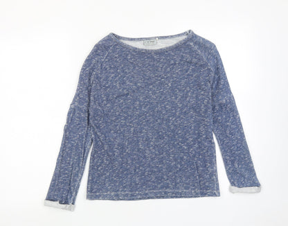 Next Girls Blue Cotton Pullover Sweatshirt Size 10 Years Pullover