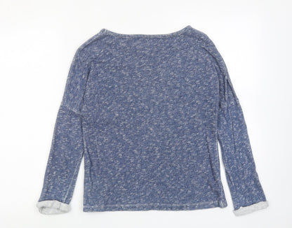 Next Girls Blue Cotton Pullover Sweatshirt Size 10 Years Pullover