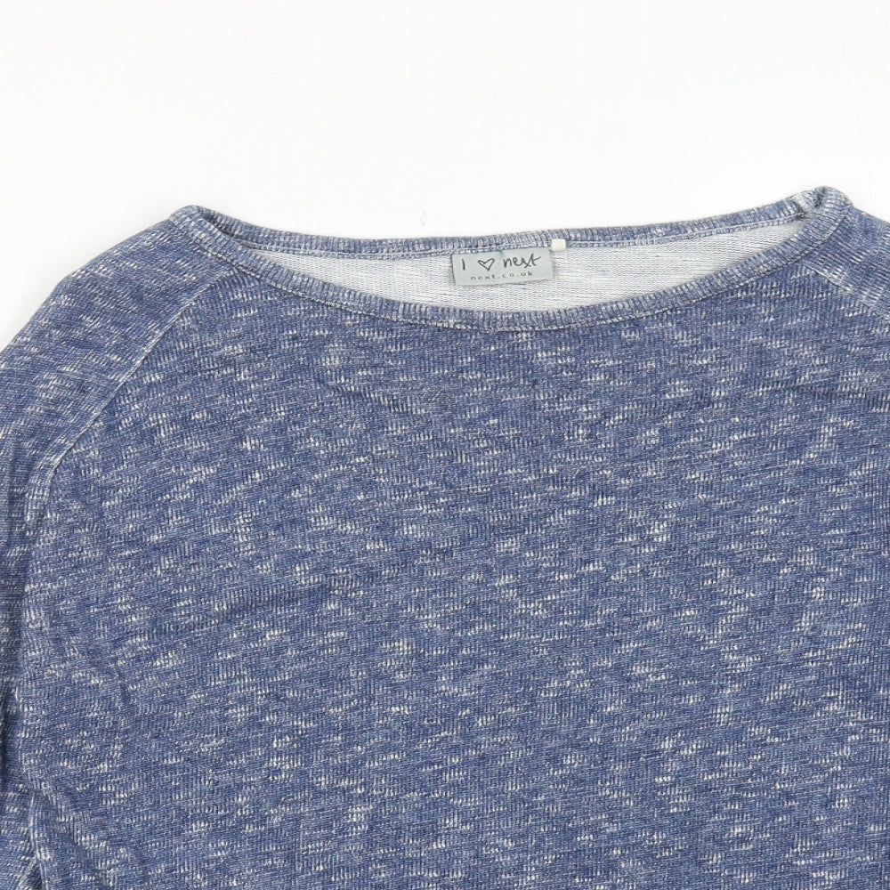 NEXT Girls Blue Cotton Pullover Sweatshirt Size 10 Years Pullover