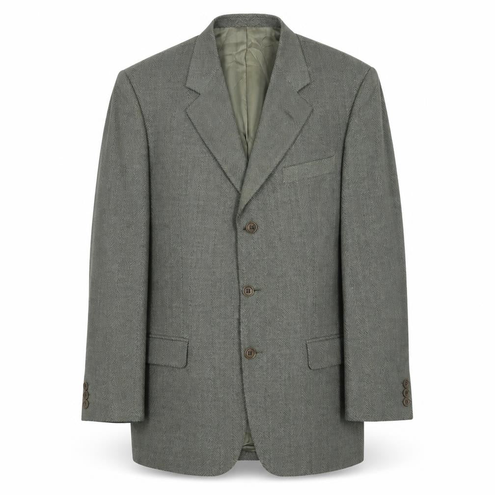 Marks & Spencer Mens Green Wool Jacket Suit Jacket Size 40 Regular