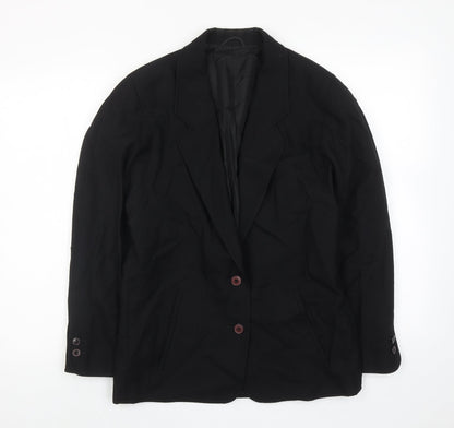 Next Womens Black Wool Jacket Suit Jacket Size 8