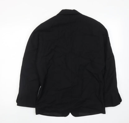 Next Womens Black Wool Jacket Suit Jacket Size 8