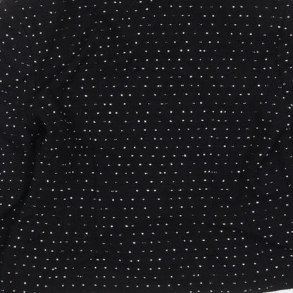 Minuet Womens Black Polka Dot Jacket Size 10 Button